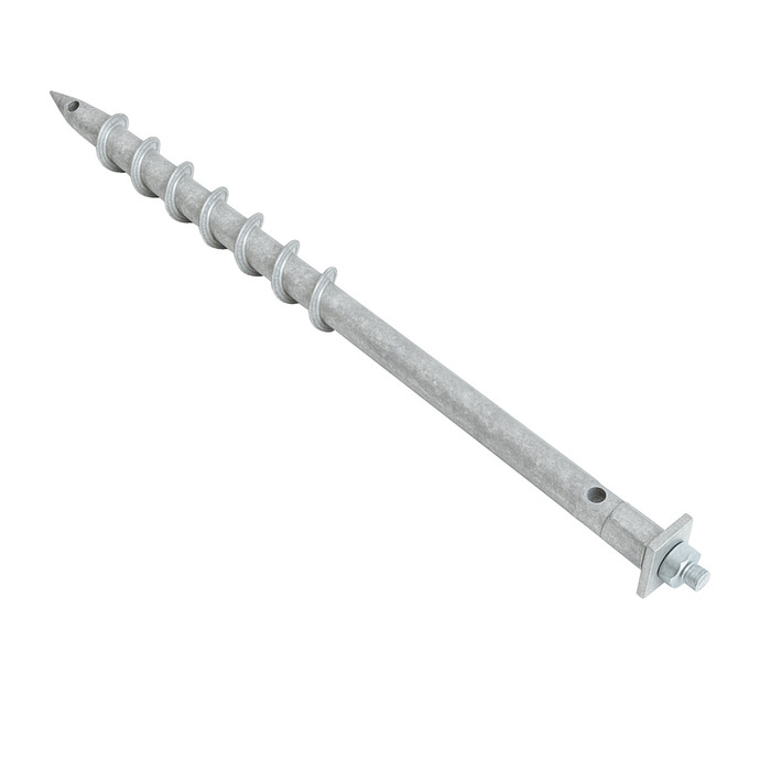 HORTUS jordskrue galvaniseret stål Ø25 x 750 mm
